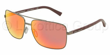 Dolce & Gabbana DG2142 12576Q Matte Gunmetal Red Multilayer