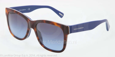 Dolce & Gabbana Zonnebril DG4158P Havana, blauw-Grijs