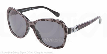 Dolce & Gabbana Zonnebril DG4163P Luipaard-Grijs