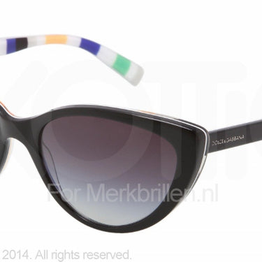 Dolce & Gabbana Zonnebril DG4181P Top black on stripes gray gradient