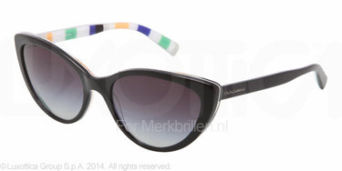 Dolce & Gabbana Zonnebril DG4181P Top black on stripes gray gradient