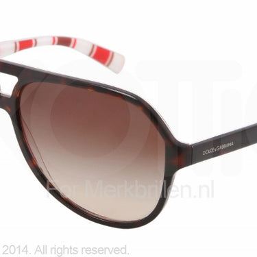 Dolce & Gabbana Zonnebril DG4182P Top havana on stripes brown gradient