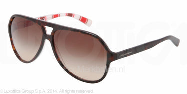 Dolce & Gabbana Zonnebril DG4182P Top havana on stripes brown gradient
