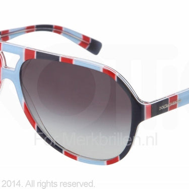 Dolce & Gabbana Zonnebril DG4182P Stripes azure/red/blue gray gradient
