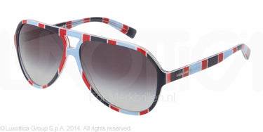 Dolce & Gabbana Zonnebril DG4182P Stripes azure/red/blue gray gradient