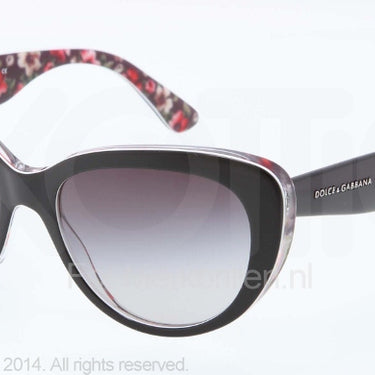 Dolce & Gabbana Zonnebril DG4189 Top black/flower black grey gradient