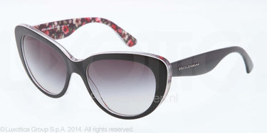 Dolce & Gabbana Zonnebril DG4189 Top black/flower black grey gradient