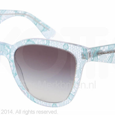Dolce & Gabbana Zonnebril DG4190 Green lace gray gradient