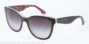 Dolce & Gabbana Zonnebril DG4190 Top black/flower black grey gradient