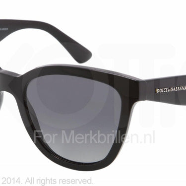 Dolce & Gabbana Zonnebril DG4190 Black polar gray gradient