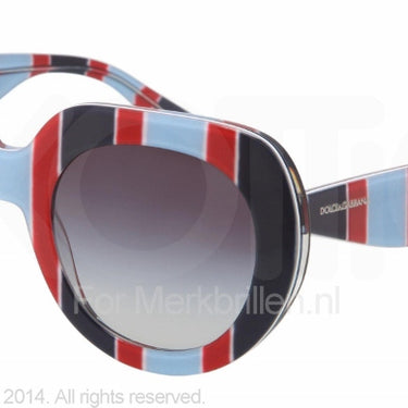 Dolce & Gabbana Zonnebril DG4191P Stripes azure/red/blue gray gradient