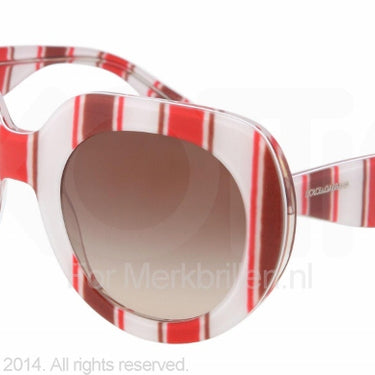Dolce & Gabbana Zonnebril DG4191P Stripes red/brown/white brown gradient
