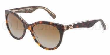 Dolce & Gabbana zonnebril DG4192 Havana /glitter goud gepolariseerd