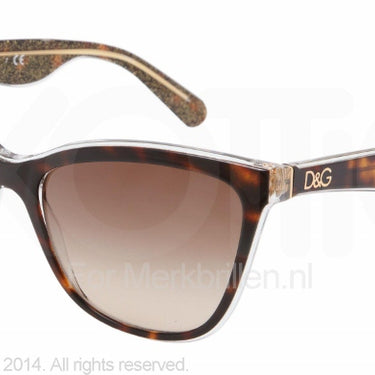 Dolce & Gabbana Zonnebril DG4193 Top havana/glitter gold brown gradient
