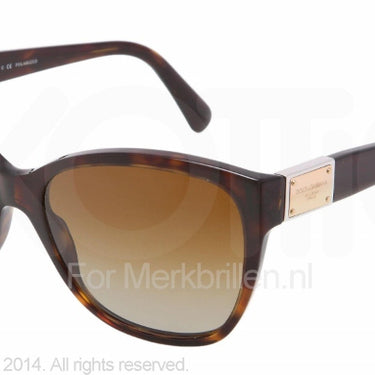 Dolce & Gabbana Zonnebril DG4195 Havana polar brown gradient