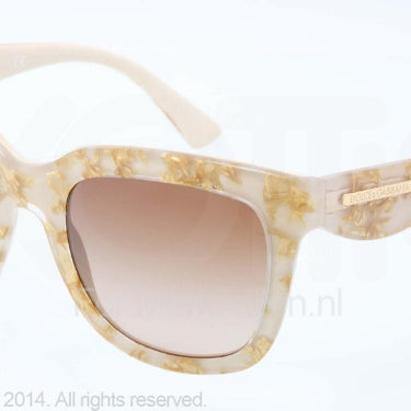 Dolce & Gabbana Zonnebril DG4197 Leaf gold on sand brown gradient