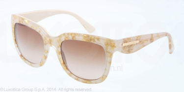 Dolce & Gabbana Zonnebril DG4197 Leaf gold on sand brown gradient