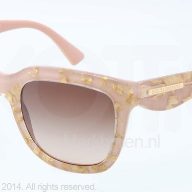 Dolce & Gabbana Zonnebril DG4197 Leaf gold on powder brown gradient