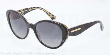 Dolce & Gabbana Zonnebril DG4198 Top nero on gold leaf polar grey gradient