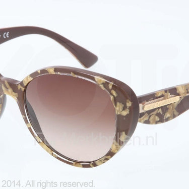 Dolce & Gabbana Zonnebril DG4198 Leaf gold on brown brown gradient