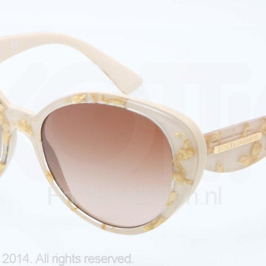 Dolce & Gabbana Zonnebril DG4198 Leaf gold on sand brown gradient