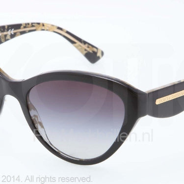 Dolce & Gabbana Zonnebril DG4199 Top black on leaf gold gray gradient