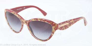 Dolce & Gabbana Zonnebril DG4199 Leaf gold on red gray gradient