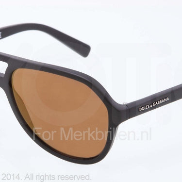 Dolce & Gabbana Zonnebril DG4201 Matte black brown mirror bronze