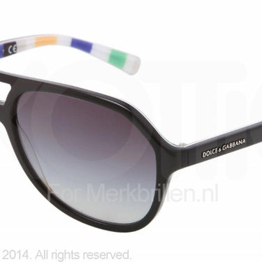 Dolce & Gabbana Zonnebril DG4201 Top black on stripes gray gradient