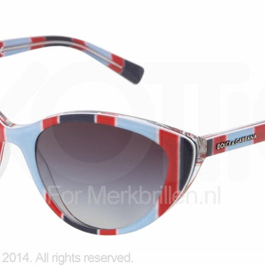 Dolce & Gabbana Zonnebril DG4202 Stripes azure/red/blue gray gradient