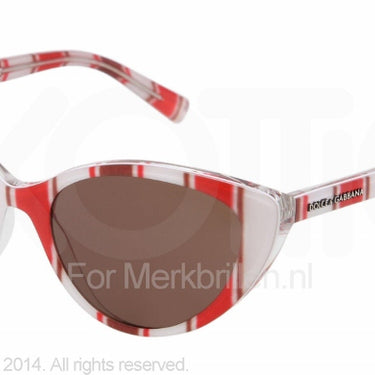 Dolce & Gabbana Zonnebril DG4202 Stripes red/brown/white brown
