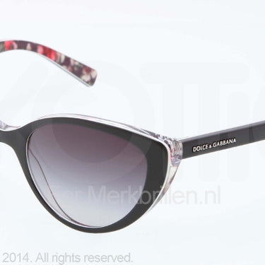 Dolce & Gabbana Zonnebril DG4202 Top black/flower black grey gradient