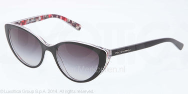 Dolce & Gabbana Zonnebril DG4202 Top black/flower black grey gradient