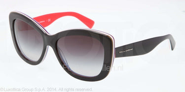 Dolce & Gabbana Zonnebril DG4206 Black/multilayer/red grey gradient