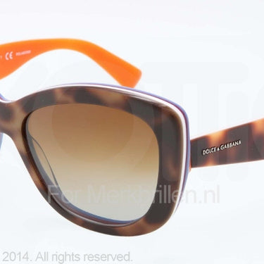 Dolce & Gabbana Zonnebril DG4206 Havana/multilayer/orange polar brown gradient