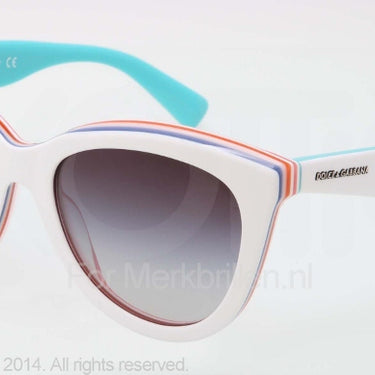 Dolce & Gabbana Zonnebril DG4207 White/multilayer/turquoi grey gradient
