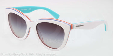 Dolce & Gabbana Zonnebril DG4207 White/multilayer/turquoi grey gradient
