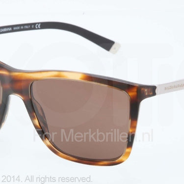 Dolce & Gabbana Zonnebril DG4210 Matte striped havana brown