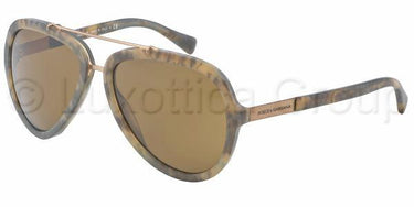 Dolce & Gabbana zonnebril DG4218 Camouflage mat groen