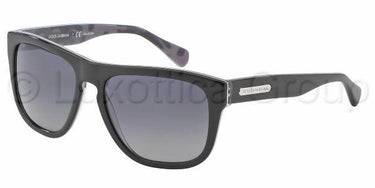 Dolce & Gabbana zonnebril DG4222 Zwart mimetic gepolariseerd