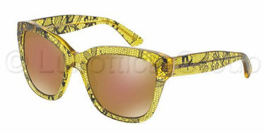 Dolce & Gabbana zonnebril DG4226 Chantilly kant Lemon