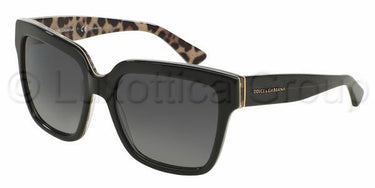 Dolce & Gabbana DG4234 Zwart luipaard gepolariseerd