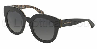 Dolce & Gabbana zonnebril DG4235 Zwart luipaard gepolariseerd