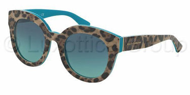Dolce & Gabbana zonnebril DG4235 Luipaard turkoois