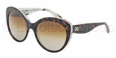 Dolce & Gabbana zonnebril DG4236 Havana flower gepolariseerd