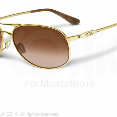 Oakley Zonnebril OO4068 Polished gold dark brown gradient