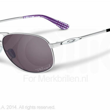 Oakley Zonnebril OO4068 Polished chrome grey polarized
