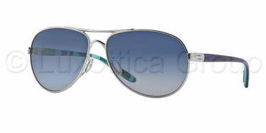 Oakley Feedback OO4079 407907 Polished Chrome Gepolariseerd