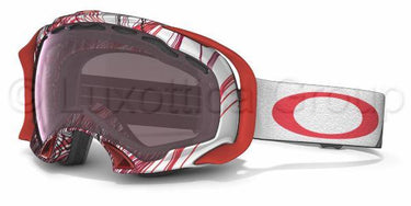 Oakley skibril OO7022 Topography Red