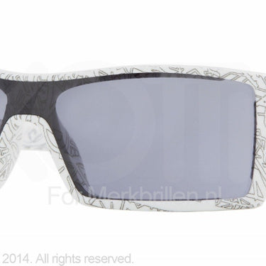 Oakley Zonnebril OO9081 White w/ text print pain grey
